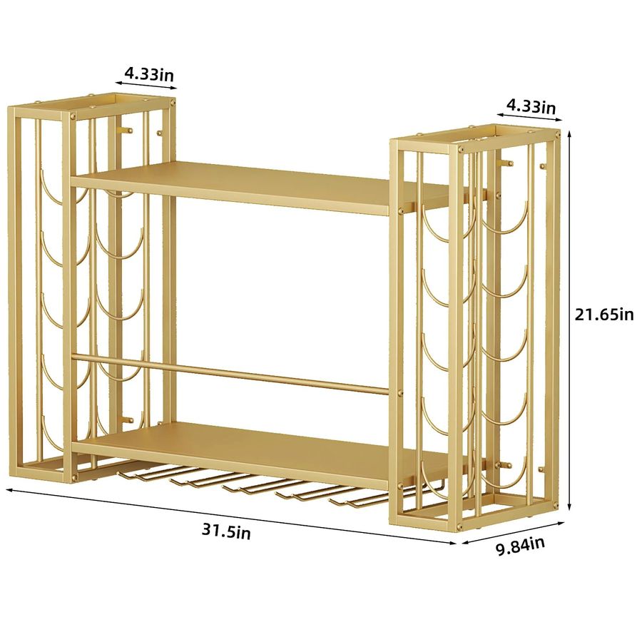 Wall Mounted Wine Rack, Wine R - Home Bar Shelf のレビューと価格