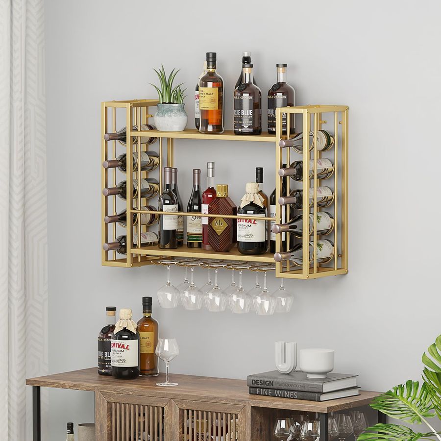 Wall Mounted Wine Rack, Wine R - Home Bar Shelf のレビューと価格