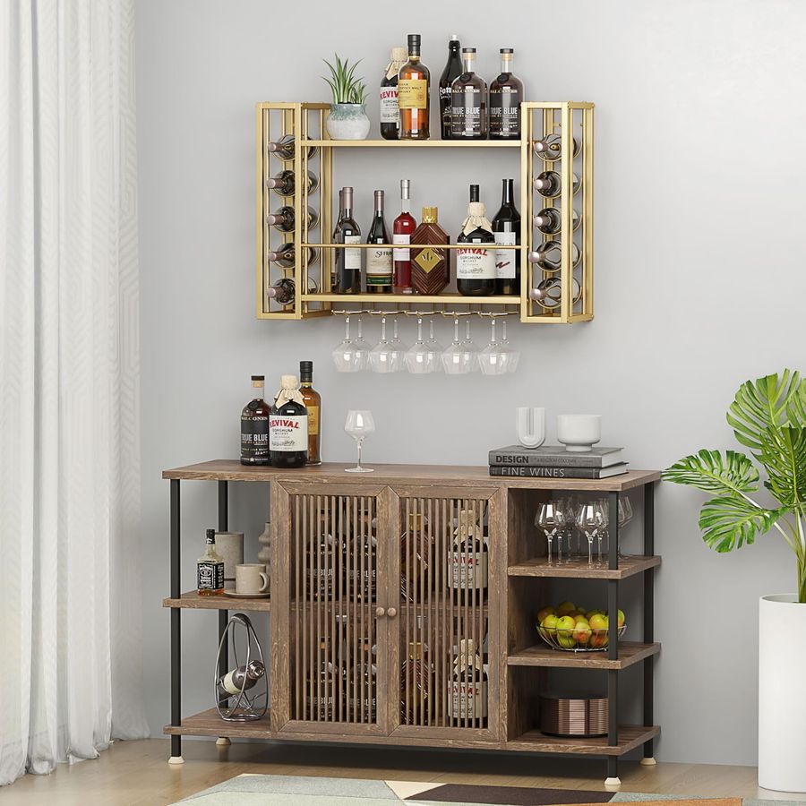 Wall Mounted Wine Rack, Wine R - Home Bar Shelf のレビューと価格