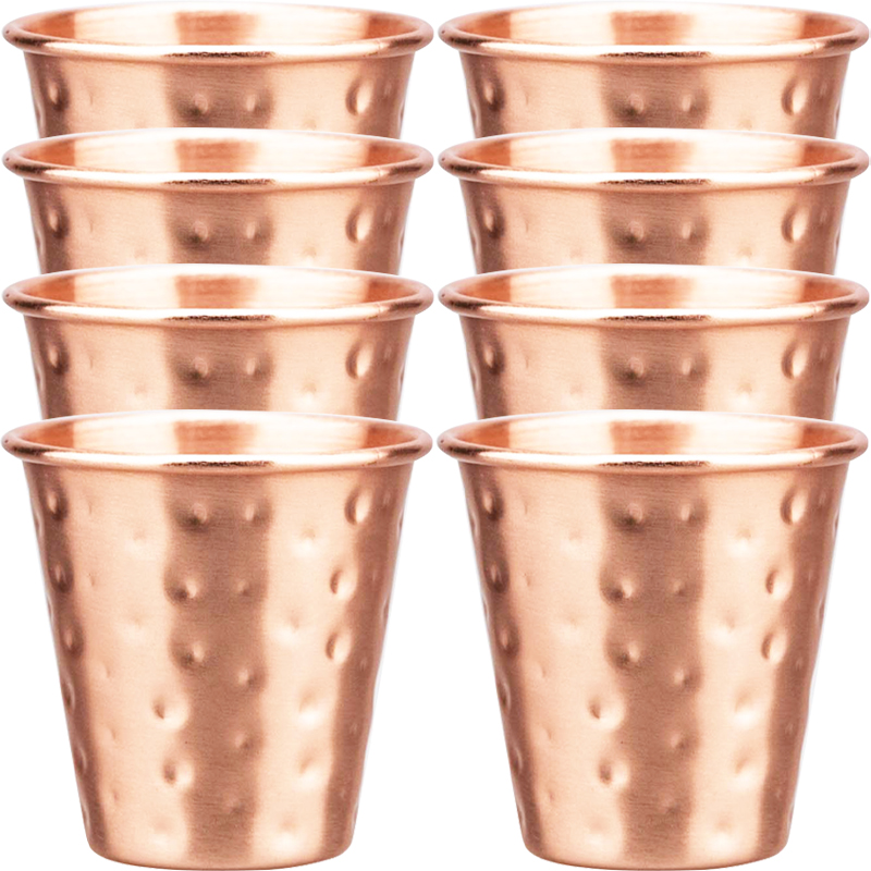 6cs 8Pcs New 100% Copper Cups  - Mule Copper Mug のレビューと価格