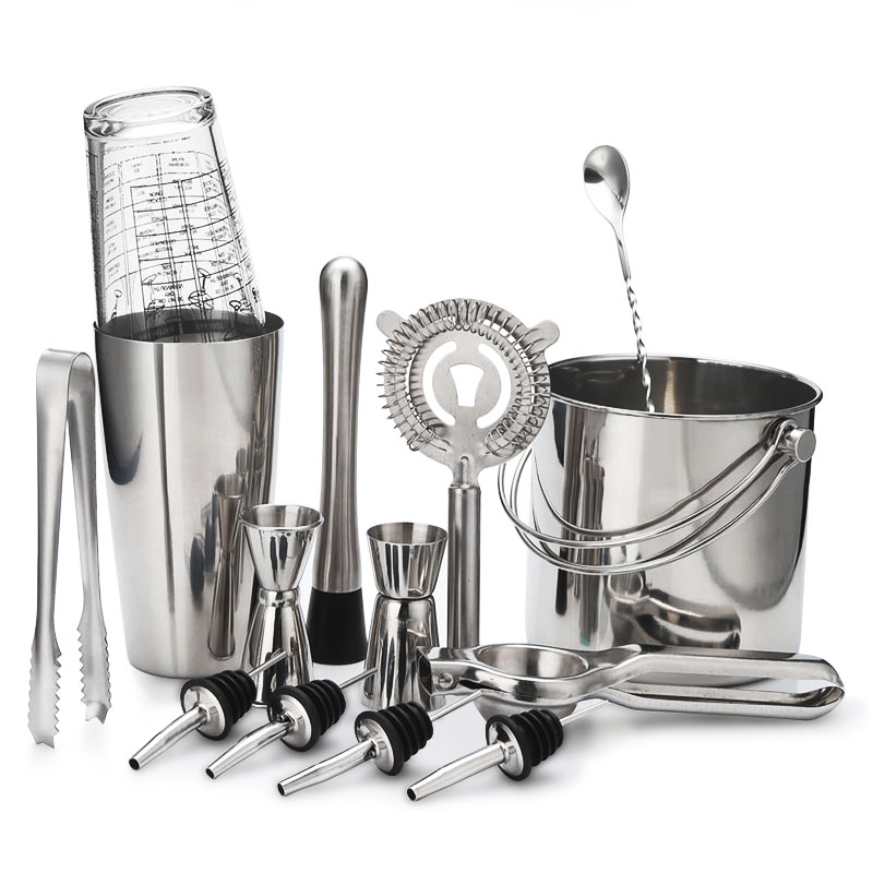 Cocktail Shaker Bar Set Stainl - Boston Shaker Set のレビューと価格