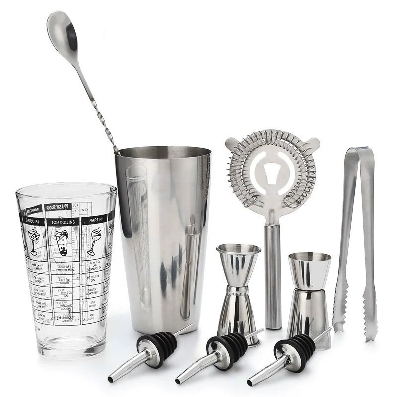 Cocktail Shaker Bar Set Stainl - Boston Shaker Set のレビューと価格