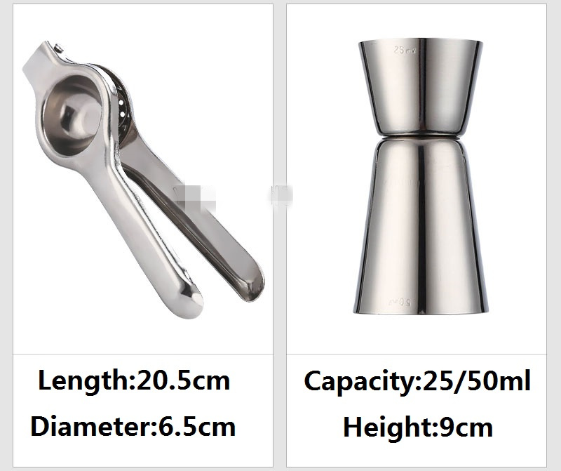 Cocktail Shaker Bar Set Stainl - Boston Shaker Set のレビューと価格