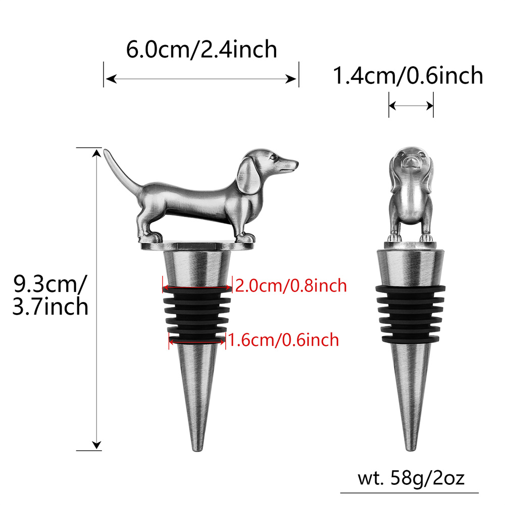 Wine Bottle Stopper Dachshund  - Wine Preservation Pump のレビューと価格