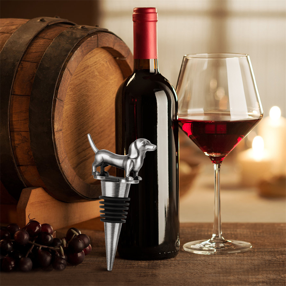 Wine Bottle Stopper Dachshund  - Wine Preservation Pump のレビューと価格