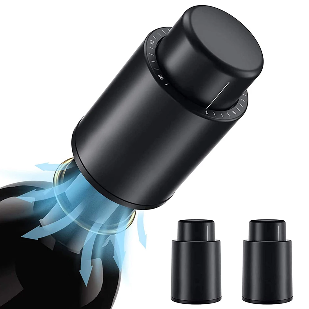 Vacuum Wine Bottle Cap Stopper - Wine Preservation Pump のレビューと価格