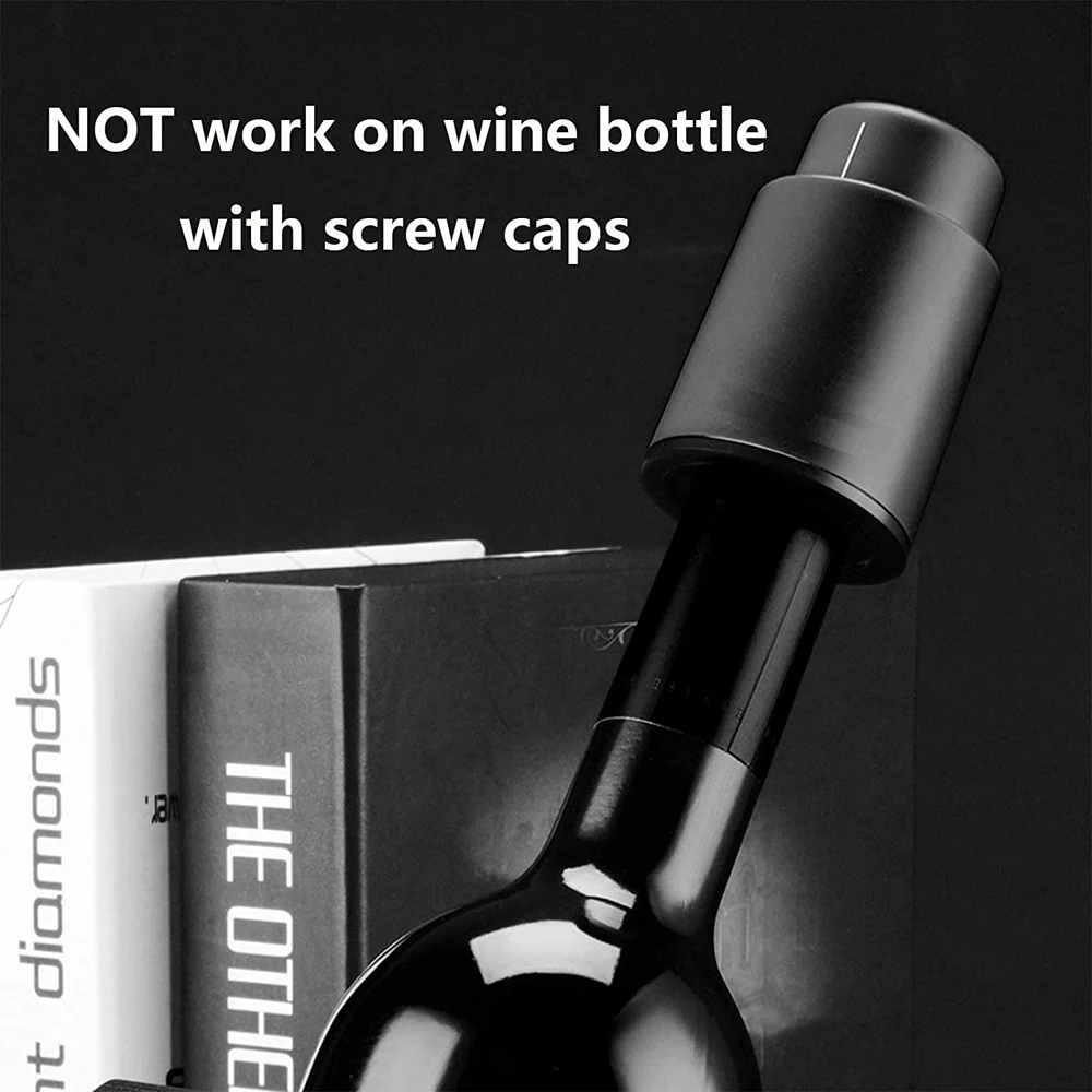 Vacuum Wine Bottle Cap Stopper - Wine Preservation Pump のレビューと価格