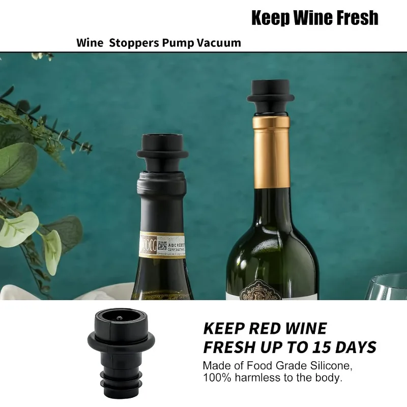 Wine Saver Vacuum Stoppers,Vac - Speed Pourer Cap のレビューと価格