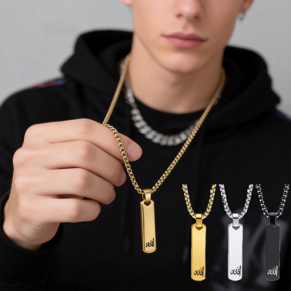3D Bar Necklace, Cool Simple D - Bar Cart Gold のレビューと価格