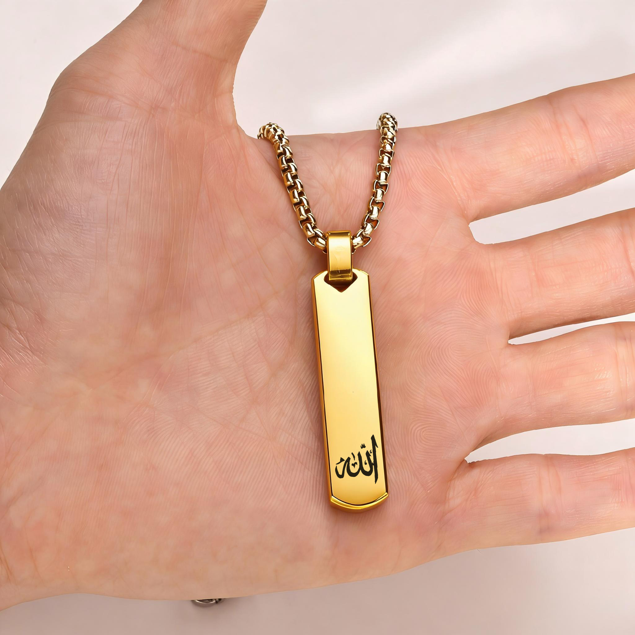 3D Bar Necklace, Cool Simple D - Bar Cart Gold のレビューと価格