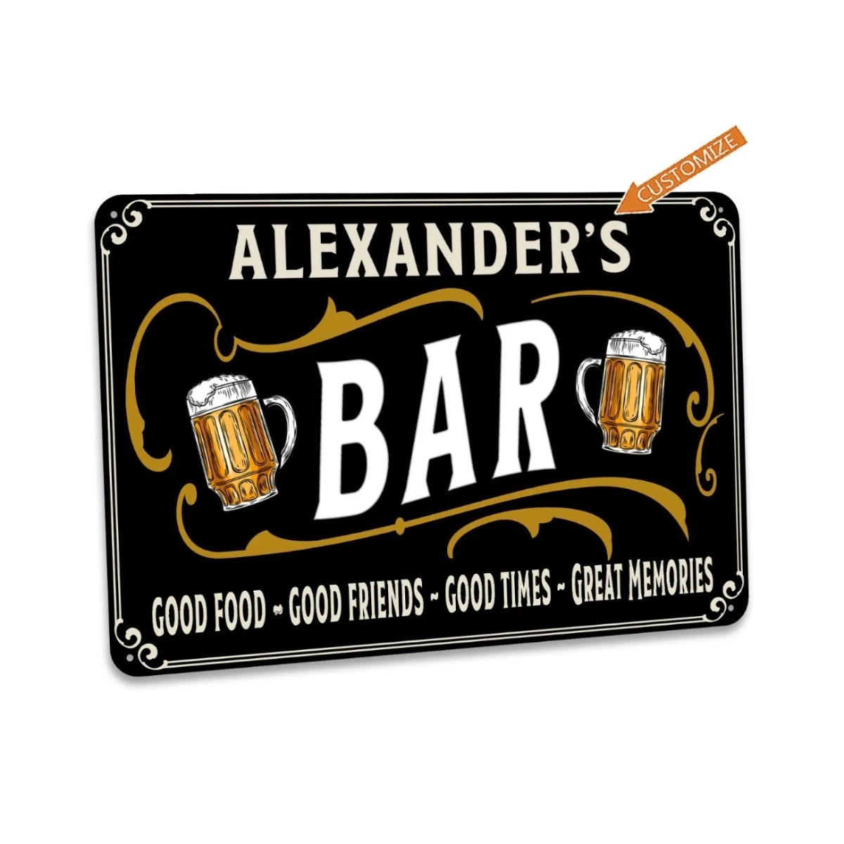 Custom Bar Sign Personalized H - Home Bar Signs のレビューと価格