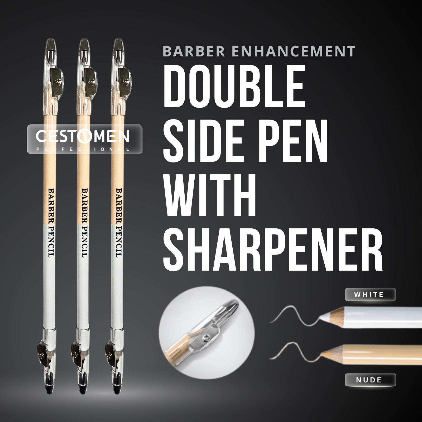 3Pcs Double-sided Barber Beard - Home Barber のレビューと価格
