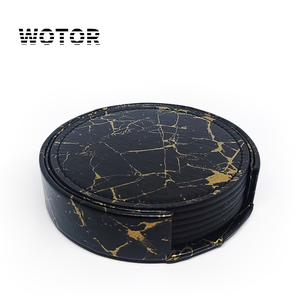 WOTOR 6PCS Stone Grain Leather - Home Bar And Counter のレビューと価格