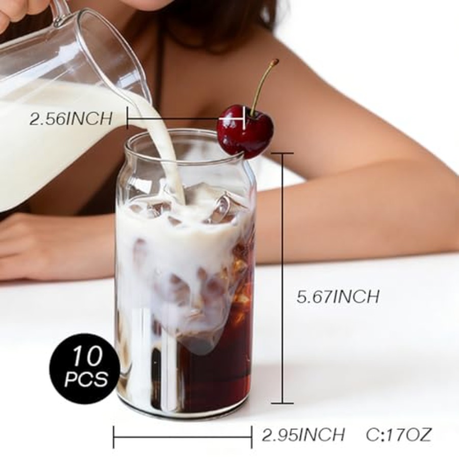 Drinking Glasses Set of 10, 17 - Highball Glass Set のレビューと価格