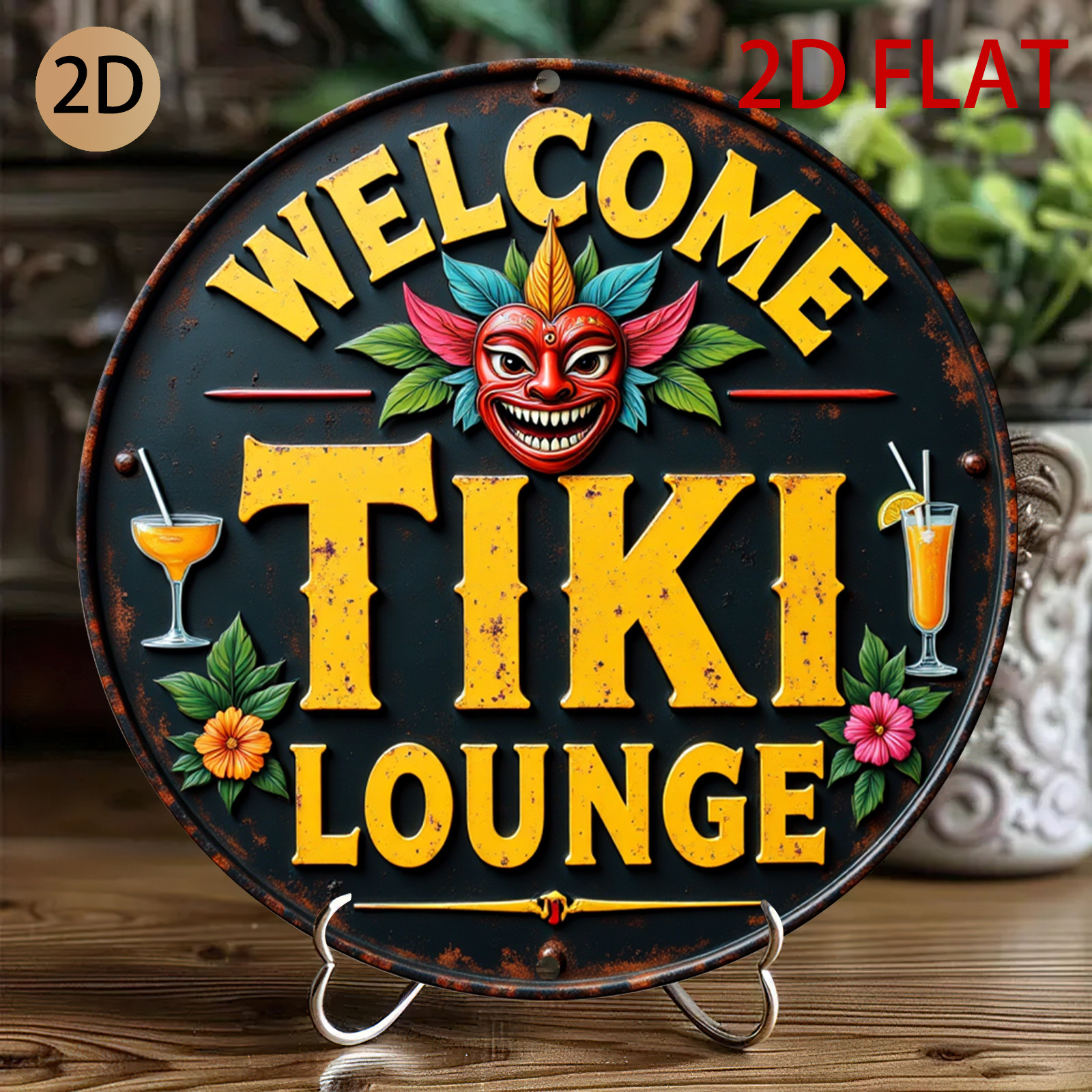 Retro Tiki Lounge Sign - Tropi - Home Bar Lounge のレビューと価格