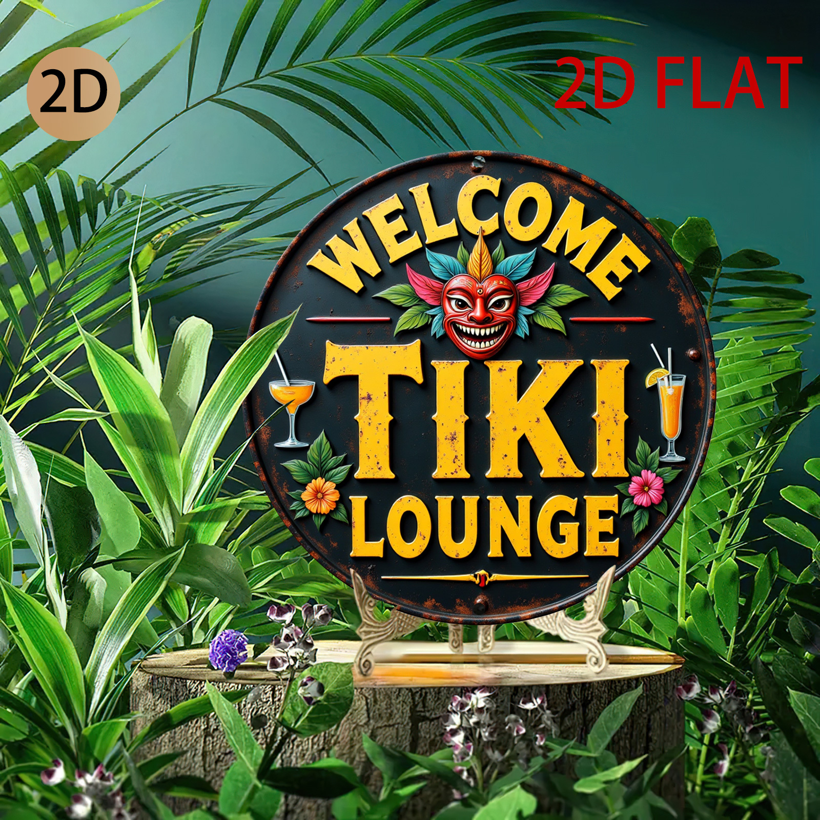 Retro Tiki Lounge Sign - Tropi - Home Bar Lounge のレビューと価格