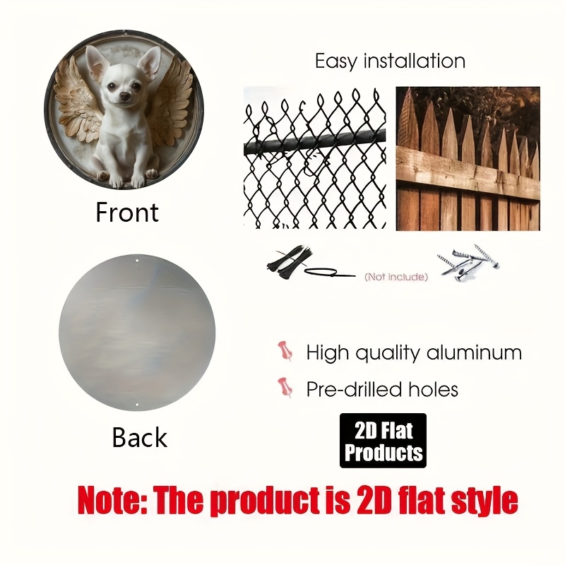 2D Flat, 1pc, Chihuahua Theme, - Home Bar And Kitchen のレビューと価格