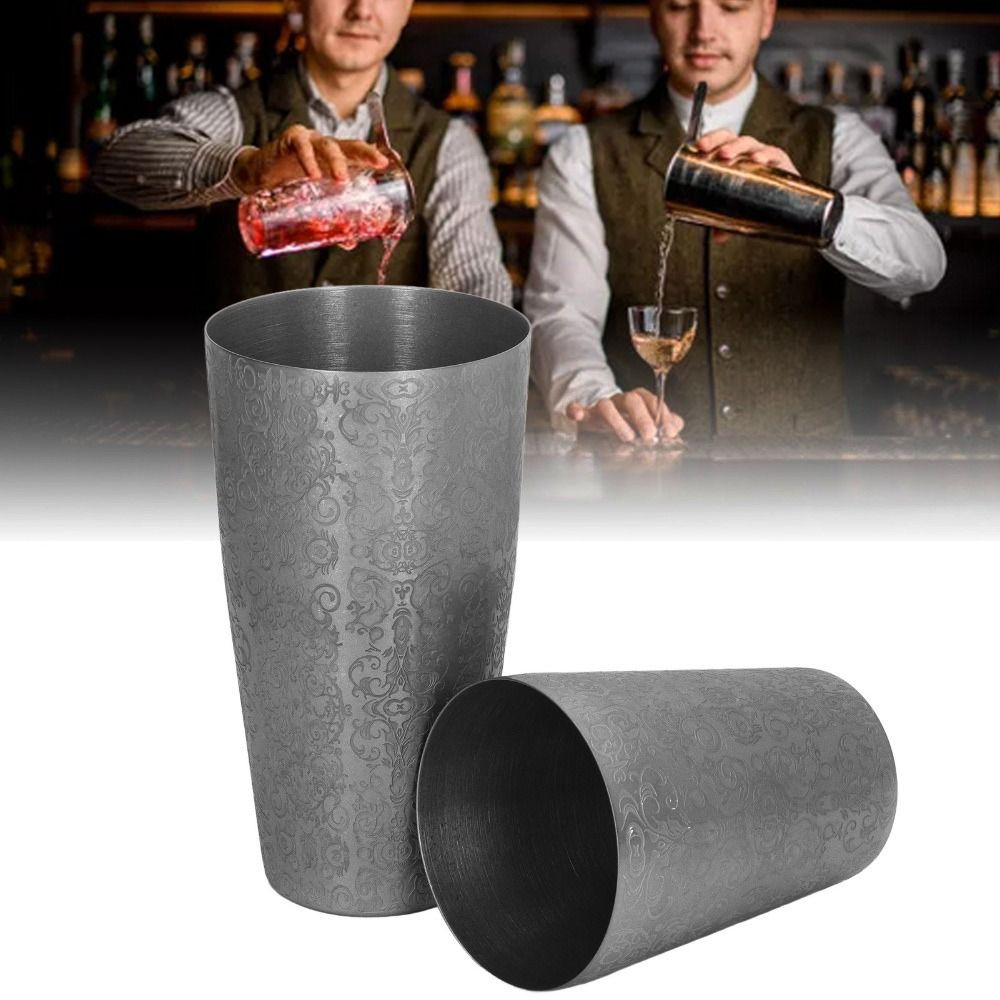 2 Piece Set Etched Pattern Bos - Boston Shaker Set のレビューと価格