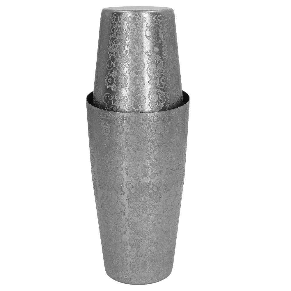 2 Piece Set Etched Pattern Bos - Boston Shaker Set のレビューと価格