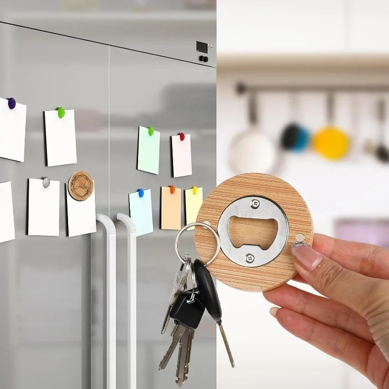 10/1pcs Magnetic Bamboo Bottle - Home Bar And Fridge のレビューと価格