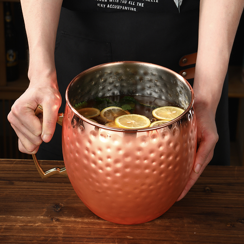 Giant Hammered Moscow Mule Mug - Mule Copper Mug のレビューと価格