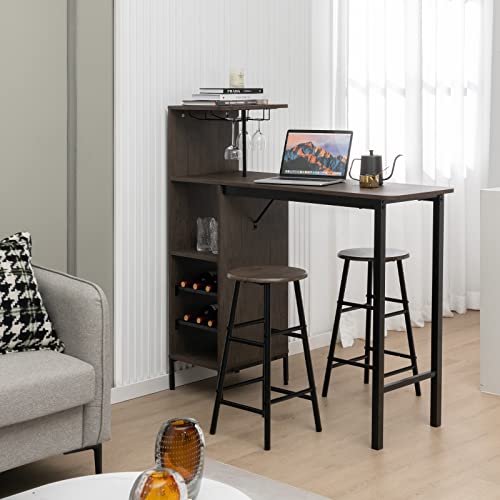 3-Piece Industrial Bar Set: Br - Home Bar And Counter のレビューと価格