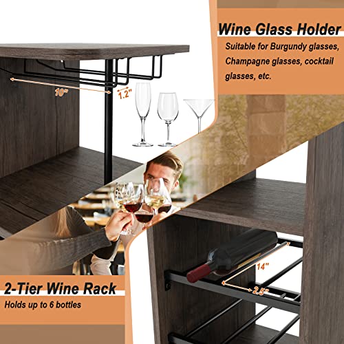 3-Piece Industrial Bar Set: Br - Home Bar And Counter のレビューと価格