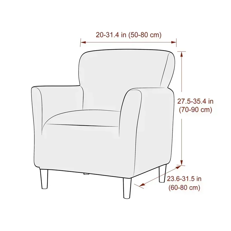 1PC Jacquard Tub Armchairs Cha - Home Bar Lounge のレビューと価格