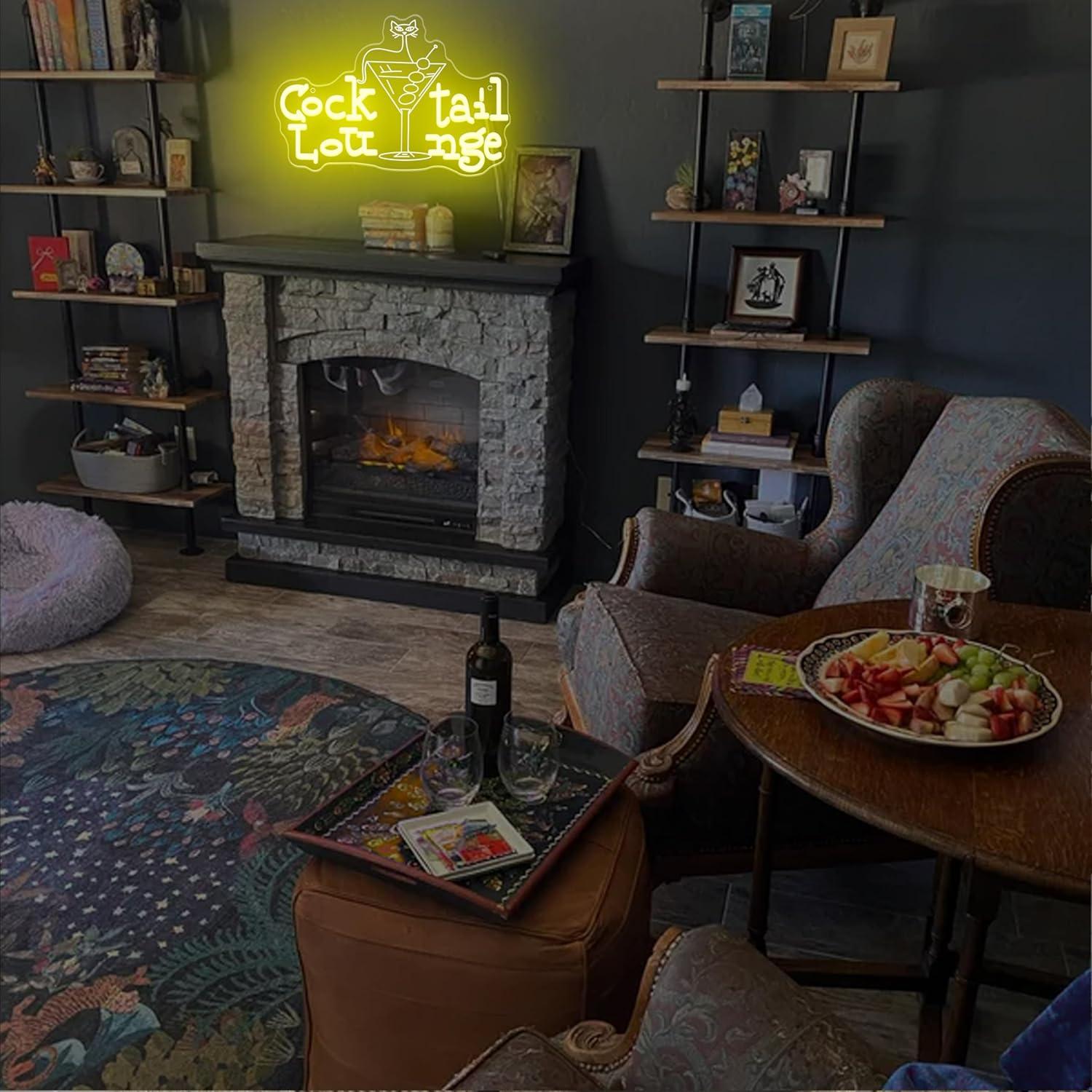 Cocktail Lounge Neon Sign Dimm - Home Bar Signs のレビューと価格