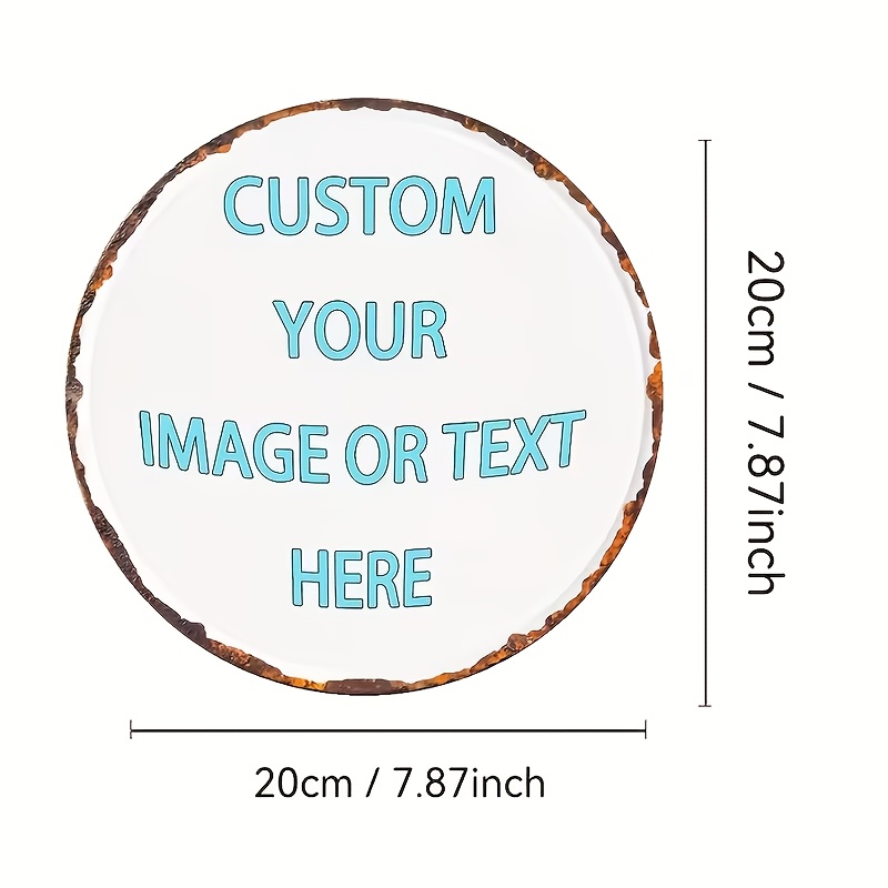 Custom Round Metal Tin Sign, P - Home Bar Signs のレビューと価格